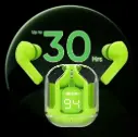 Ultrapod Pro Bluetooth Wireless Earbuds with Transparent Charging Case, Active Noise Cancellation, LED Digital Display, Touch Control